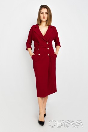 
Оригинальное платье Ladyform бордового цвета, производство Турция. Ткань плотна. . фото 1