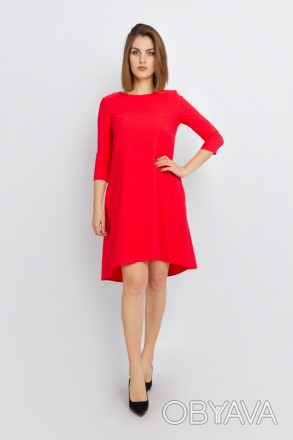 
Модное платье Roxelan красного цвета, производство Турция. Ткань мягкая, немног. . фото 1