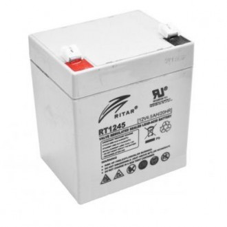 Батарея к ИБП Ritar AGM RT1245, 12V-4.5Ah (RT1245). Бровары. фото 1 Батарея к ИБП Ritar AGM RT1245, 12V-4.5Ah (RT1245). Бровары. фото 1