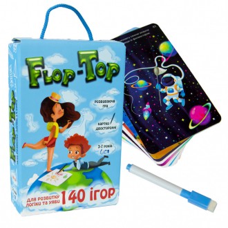 «Flop Top» 30868 – серия игр-головоломок для малышей от 3 до 7 лет. Задания с ка. . фото 2