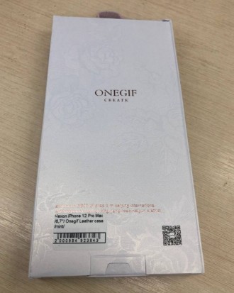 Эксклюзивный Чехол для iPhone ONEGIF Leather case 12 / 12 Pro (6’1”). . фото 6