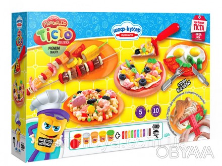 Тесто для лепки ШЕФ-ПОВАР Danko Toys (большая пицца)
Набор для детского творчест. . фото 1