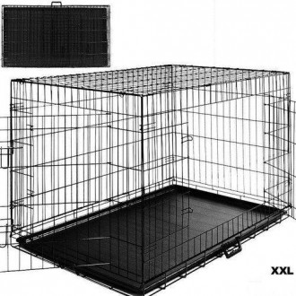 Металлическая клетка переноска для собак AML (122x76x83) XXL. Нововолинськ. фото 1 Металлическая клетка переноска для собак AML (122x76x83) XXL. Нововолинськ. фото 1