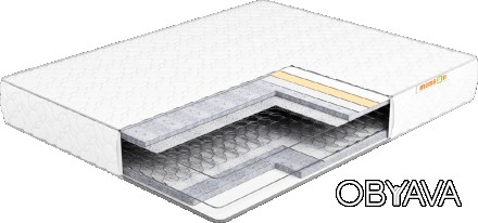 Матрас изготовлен классическом пружинном блоке боннель
Бесклеевая Американская т. . фото 1