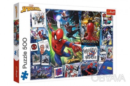 
Пазли 37391- (500 елм.) - "Постер супергероя" / Марвел: Людина павук / Trefl Де. . фото 1