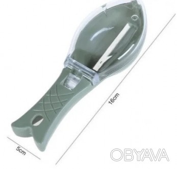 Нож-рыбочистка с контейнером для сбора чешуи Verte-X
