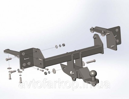 Фаркоп Honda CR-V USA (2017-)(Фаркоп Хонда ЦРВ) Автопрыстрий Съемный под квадрат. Киев. фото 1