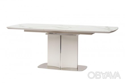  
Обзор раскладного стола Albury (Олбери), цвет белый с серыми прожилками
Мрамор. . фото 1
