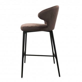Обзор полубарного стула Keen, велюр цвет шоколад
Необычная форма спинки с "ушкам. . фото 7