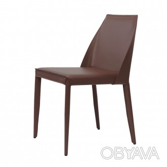 Обзор кожаного стула Marco (Марко), цвет тёмно-коричневый Кожаный стул Marco - э. . фото 1