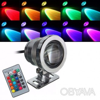 Светодиодный цветной прожектор с пультом
Светодиодные RGB прожекторы используютс. . фото 1