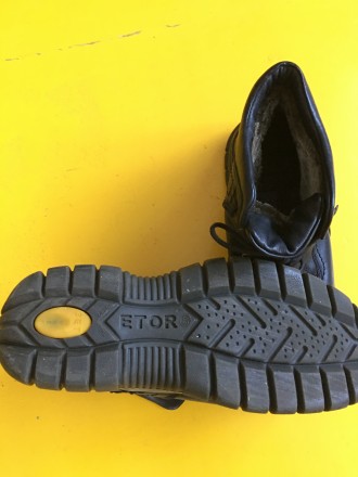 Ботинки мужские ETOR , кожаный верх , подкладка искусственный мех , размер 43 ,. . фото 3