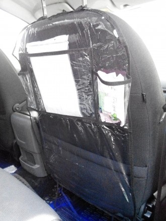Защитный чехол для спинки переднего сидения в автомобиле защищает оббивку сидени. . фото 2
