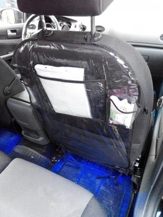 Защитный чехол для спинки переднего сидения в автомобиле защищает оббивку сидени. . фото 3