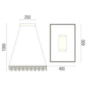 Светодиодная SMD LED люстра Horoz Electric NIRVANA-40 40W 4000K 019-027-0040
Осв. . фото 3