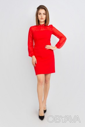 
Стильное платье Moi Angel красного цвета, производство Турция. Ткань мягкая, не. . фото 1