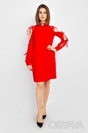 
Стильное платье Samsara красного цвета, производство Турция. Ткань мягкая, хоро. . фото 1