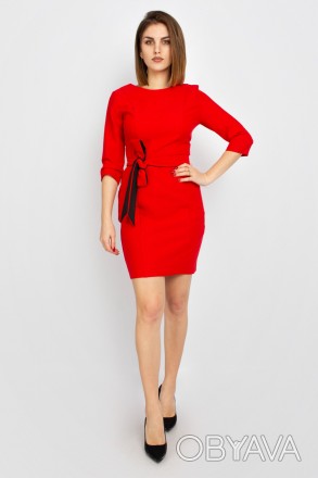 
Стильное платье Mer красного цвета, производство Турция. Ткань мягкая, немного . . фото 1