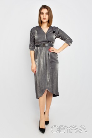 
Стильное платье Lilium серого цвета, производство Турция. Ткань мягкая, немного. . фото 1
