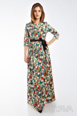 
Оригинальное платье Margo синего цвета с цветочным принтом, производство Турция. . фото 1