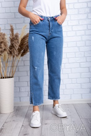 
Женские джинсы мом, производитель Miele, Турция. Покрой свободный, ткань плотна. . фото 1