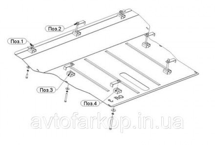 Защита двигателя Opel Astra K (2015-)(Защита двигателя Опель Астра К) Автопрыстр. Киев. фото 1