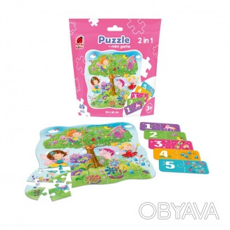 Puzzle in stand-up pouch "2 in 1. Fairies" RK1140-02. . фото 1