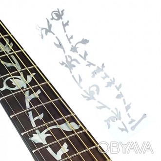 Стікери, маркери інкрустація зелена для накладки грифа гітари Ibanez Gibson та і. . фото 1