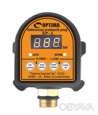 Електронне реле тиску Optima EP-1 із захистом сухого ходу
Optima EP-1
Виробництв. . фото 1