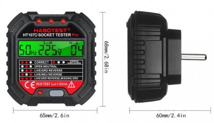 HT-107D Измеритель мощности розетoк Habotest. Киев. фото 1 HT-107D Измеритель мощности розетoк Habotest. Киев. фото 1