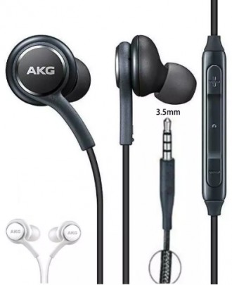 
Проводные наушники AKG Samsung 3,5 мм. Высокое качество и бренд проверенный год. . фото 3