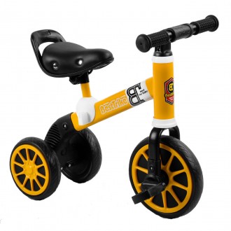 Велосипед велобег трехколесный 2 в 1 детский желтый Best Trike. Одесса. фото 1 Велосипед велобег трехколесный 2 в 1 детский желтый Best Trike. Одесса. фото 1