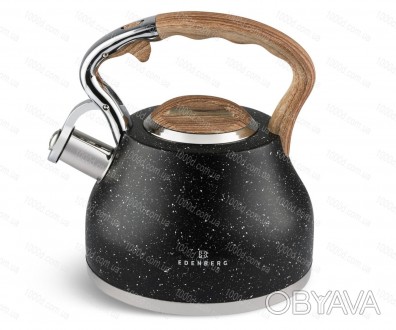  Чайник из нержавеющей стали со свистком Edenberg 3.0 л Черный
Непревзойденное к. . фото 1