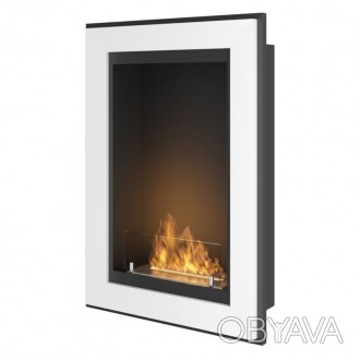 Биокамин SIMPLE FIRE FRAME 550 белый со стеклом Биокамины SIMPLEfire FRAME 550 в. . фото 1