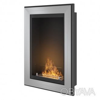 Биокамин SIMPLE FIRE FRAME 550 серый со стеклом Биокамины SIMPLEfire FRAME 550 в. . фото 1