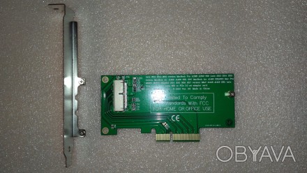 Адаптер переходник из PCI-E x4 в ssd от MacBook (количество контактов на SSD 12+. . фото 1