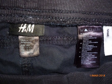 Предлагаю брендовые H&M чёрные капри на девочку. Качество отличное, состояни. . фото 4