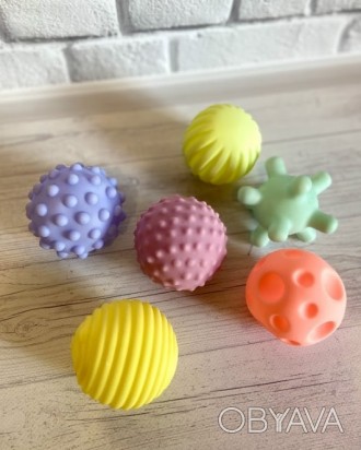 Текстурные мячики станут первой игрушкой Вашего малыша! Они созданы специально д. . фото 1