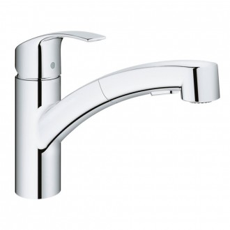 Смеситель для кухни с выдвижным изливом Grohe Eurosmart 30305000. . фото 2