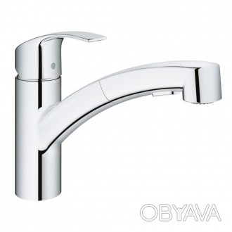 Смеситель для кухни с выдвижным изливом Grohe Eurosmart 30305000. . фото 1