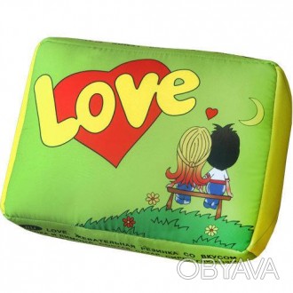 Подушка в виде жвачки Love - мягкая яркая подушка, сочных цветов, подарит вам от. . фото 1
