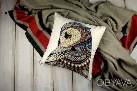 Подчеркните ваш стиль с нашей декоративной подушкой из мешковины. Ее натуральный. . фото 1