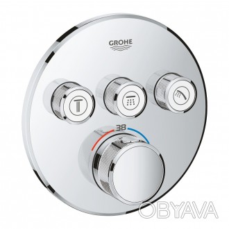 Внешняя часть термостатического смесителя для душа Grohe Grohtherm SmartControl . . фото 1