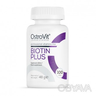  OstroVit Biotin Plus это современная диетическая добавка в таблетках, содержащи. . фото 1