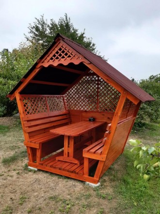 Беседка деревянная, разборная, быстрая в сборке "Престиж". Харьков. фото 1
