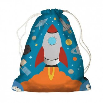 Рюкзак-мешок детский MINI Ракета 26х36 см (DRM_UNI009_GOL). Черновцы. фото 1 Рюкзак-мешок детский MINI Ракета 26х36 см (DRM_UNI009_GOL). Черновцы. фото 1