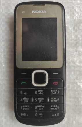 Nokia c2-00 Black б/ушный кнопочный телефон черного цвета на две сим карты в хор. . фото 2