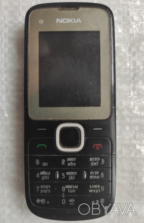 Nokia c2-00 Black б/ушный кнопочный телефон черного цвета на две сим карты в хор. . фото 1
