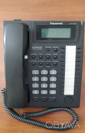 Аналоговый системный телефон Panasonic KX-T7735UA-B б/у (в хорошем состоянии).
. . фото 1