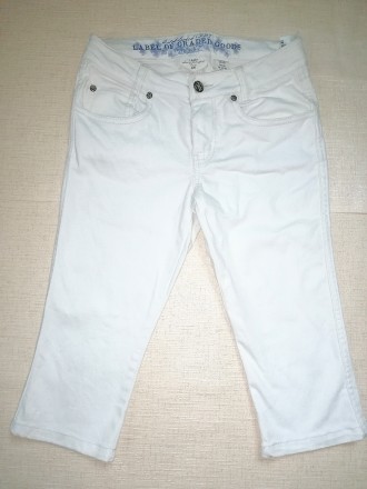 Бриджи штаны котон детские белые H&M
Длинна 60,  обхват талии 60-65 см, 
о. . фото 2